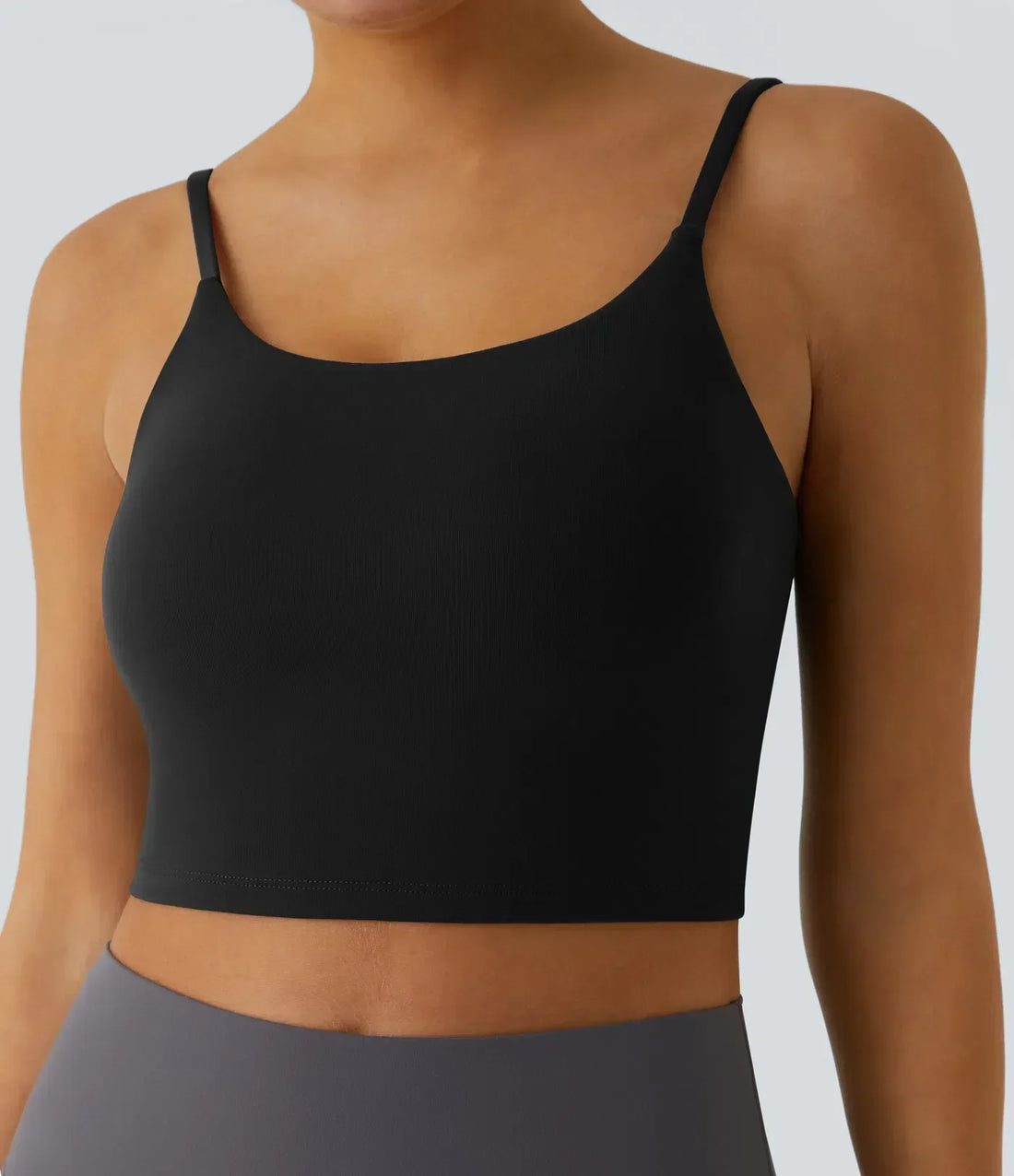The Halaras™- Padded Workout Cropped Low Support Tank Top A-C Cups