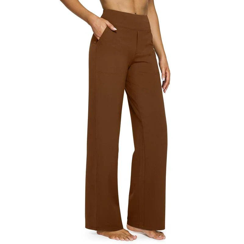 The Halaras™ Loose High-Waist Wide-Leg Pants with Pockets